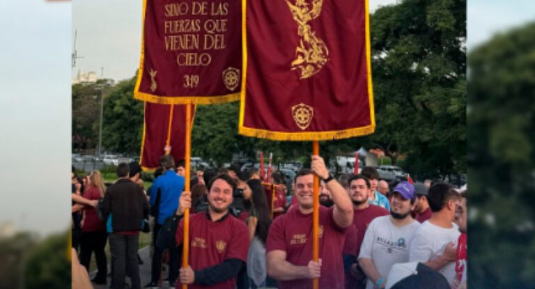MARCHA DE «LAS FUERZAS DEL CIELO» ANTES DE LAS ELECCIONES