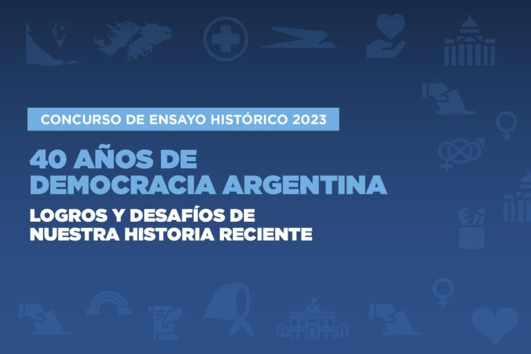 Concurso de Ensayo Histórico 2023 “40 años de democracia”