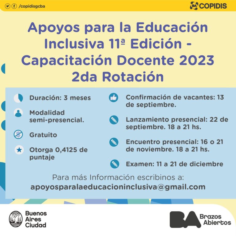  Capacitación Docente «Apoyos para la Educación Inclusiva»
