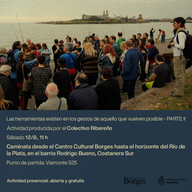 Caminata desde el Centro Cultural Borges hasta el horizonte del Río de la Plata