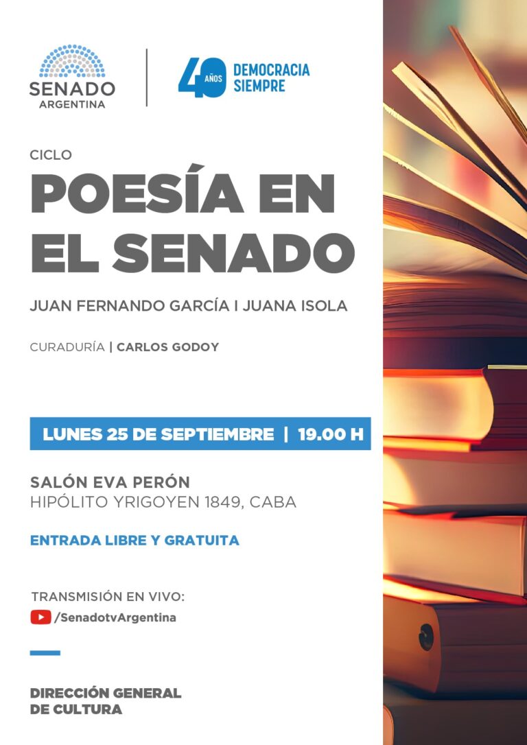 Nuevo encuentro del ciclo “Poesía en el Senado”