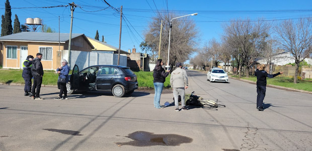 general-villegas:-la-semana-inicio-con-un-choque-dentro-de-la-ciudad
