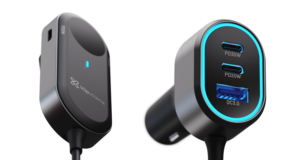 ideal-para-familias,-el-powercar-100-de-klip-xtreme-ofrece-carga-dual-para-filas-del-auto