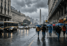 Viernes Gris y Húmedo: Buenos Aires Se Prepara Para la Lluvia Tras la Ola de Calor